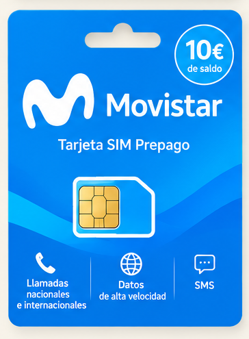 Tarjeta SIM prepago Movistar