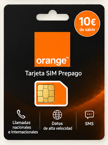 Tarjeta SIM Orange prepago